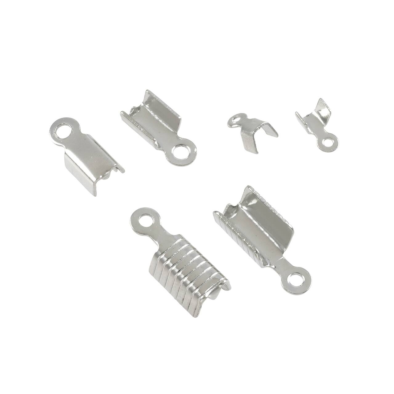 12 Packs: 168 ct. (2,016 total) Silver Crimp Cord End Caps by Bead Landing™